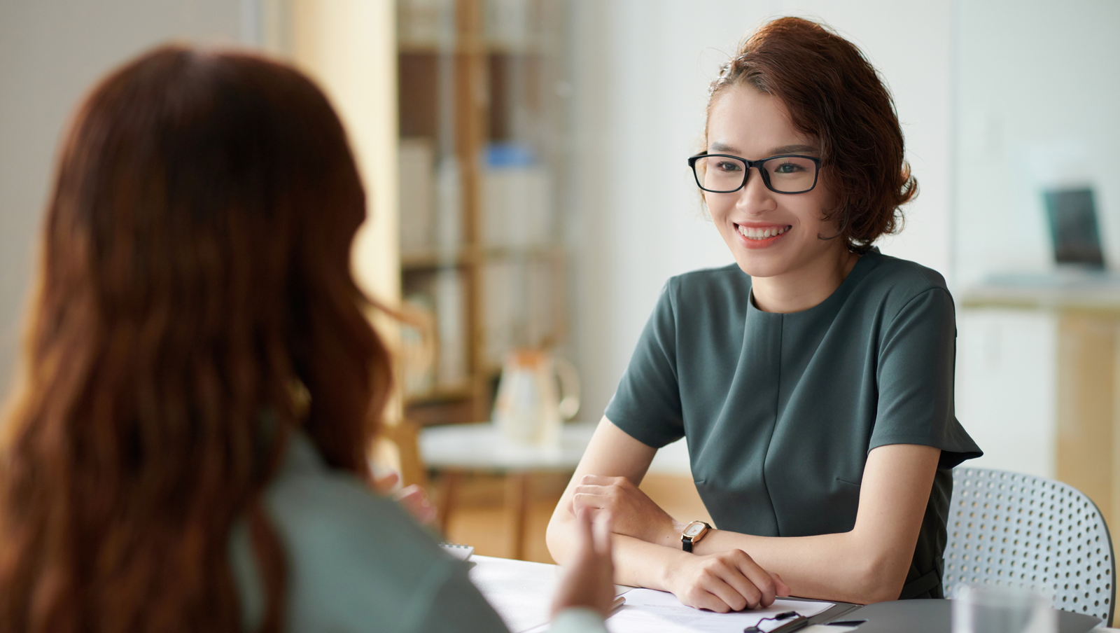 talking to an employer