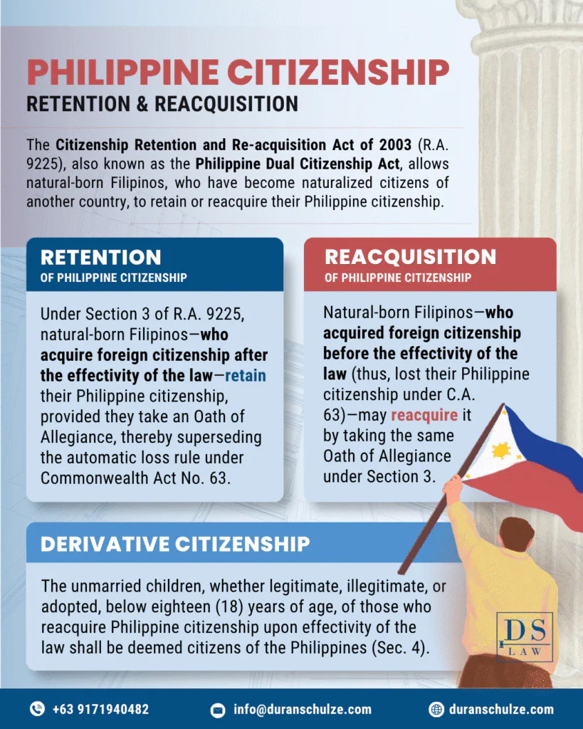 How to Apply for Retention and Reacquisition of Philippine Citizenship Under R.A. 9225 (Dual Citizenship)